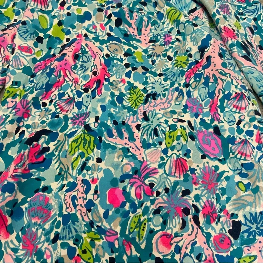 Lilly Pulitzer girls kid long sleeve shift dress in multi dive bar 27203